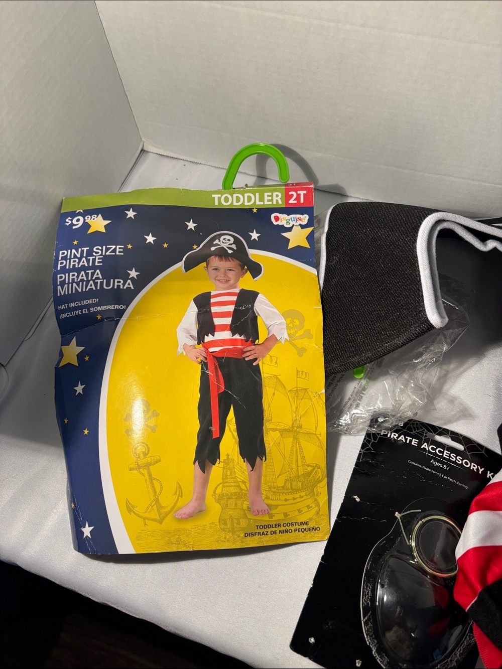Disguise Toddler Pirate Costume - Red, Black & White